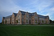 McCourtney Hall, which was built in 2016 and is a research center for Biochemistry and Bioengineering.