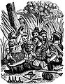 Image 86Bartholomew Roberts' crew carousing at the Calabar River; illustration from The Pirates Own Book (1837). Roberts is estimated to have captured over 470 vessels. (from Piracy)