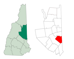 Location in Carroll County, New Hampshire