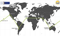 GONG network sites map