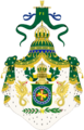 Gran escudo de armas del Imperio del Brasil, diseño del Primer Reinado (1822-1831)