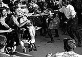 D-9. (Jallikattu)Jallikattu bull riders in Tamil Nadu, India.