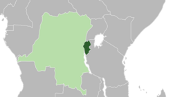 Ruanda-Urundi (koyu yeşil), Belçika koloni bölgesi içerisindeki (açık yeşil) konumu (~1935)