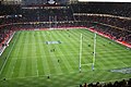 Image 38Millennium Stadium, Cardiff, Wales prior to a Wales vs England Six Nations Championship game. The annual rugby union tournament (which includes Scotland and Ireland) takes place over six weeks from late January/early February to mid March. (from Culture of the United Kingdom)