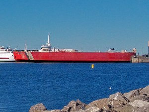 MV Georges-Alexandre-Lebel[28] train ferry of the COGEMA in Matane, Canada