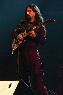 Pablo García playing with WarCry at the "Atalaya Rock" festival, in Spain, 2007.