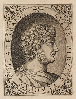 gravure Persius, 1630 door Francesco Stelluti