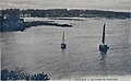 La Pointe du Perzel et, à l'arrière-plan, la plage du Trez-Hir, vers 1920 (carte postale).