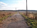 The abandoned road south of the Jeffries Ford Bridge Site.