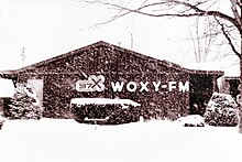 97X studio, Oxford, OHIO-1/85--Eric Clark photo