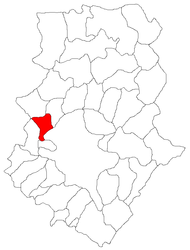 Location in Ilfov County