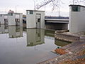 Otto-Konz-Brücke, Neckarstauwerk von Paul Bonatz