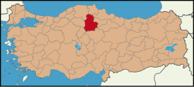 Localisation de Çorum (province)