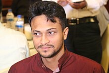 Shakib Al Hasan in 2018.