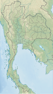 Map showing the location of Phu Pha Thoep National Park