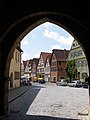 Dinkelsbühl: Blick durchs Rothenburger Tor