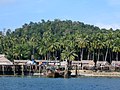 Stilt houses in Cempa, located in the Lingga Islands, Riau Islands, Indonesia