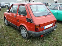 Fiat 126 bis, med stor baklucka