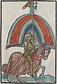 Image 12 Knight Illustration: Anton Sorg; Restoration: Lise Broer A knight, a member of the warrior class of the Middle Ages in Europe, in Gothic plate armour, from a German book illustration published 1483. The modern concept of the knight is as an elite warrior sworn to uphold the values of chivalry, faith, loyalty, courage and honour. Knighthood as known in Medieval Europe was characterized by the combination of two elements: feudalism and service as a mounted combatant. Both arose under the reign of the Holy Roman Emperor Charlemagne, from which the knighthood of the Middle Ages can be seen to have had its genesis. More featured pictures