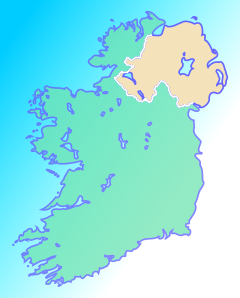 Localização de Drogheda na Irlanda