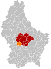 Localização de Tuntange em Luxemburgo