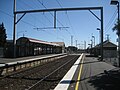 Northbound view from the former ground level Platform 2, September 2007