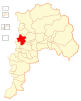 Map of the Puchuncaví commune in the Valparaíso Region