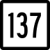 Route 137 marker