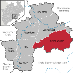 Kirchhundem – Mappa