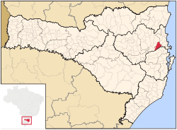 Location in Santa Catarina