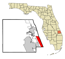 Location in St. Lucie County and the state of Florida