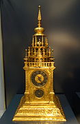 Reloj alemán de bronce y latón dorado, Museo Nacional de Artes Decorativas, Madrid