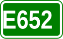 Zeichen der Europastraße 652