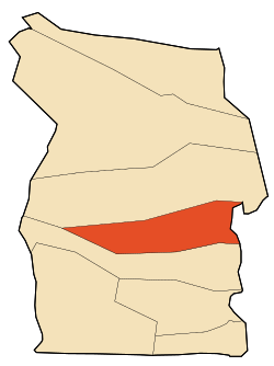 Localização da cidade dentro da província de El Oued