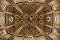 Fisheye view of The Hall of Columns ceiling