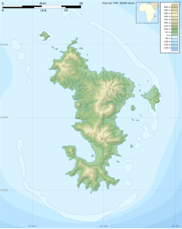 Läge i regionen Mayotte