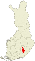 Lage von Mikkeli in Finnland