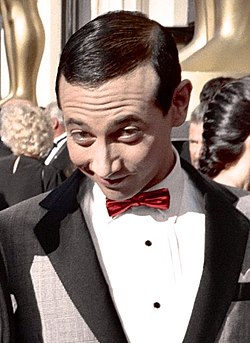 Pee-wee Herman (Paul Reubens) à la 60e cérémonie des Oscars en 1988.