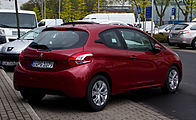 2012 Peugeot 208 VTi Active 3-door hatchback (pre-facelift; Germany)