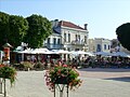 Place de l'église au mois d'août