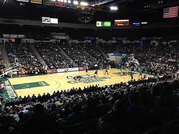 Wolstein Center interior at Cleveland State University, February 2015