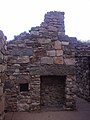 Interior of cottage ruins