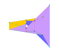 Interactive Szilassi polyhedron model with each of 7 faces adjacent to every other – in the SVG image, move the mouse to rotate it