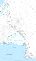 Carte topographique de la chaîne Transantarctique.