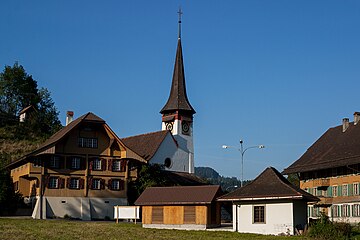 Das Dorf mit Kirche