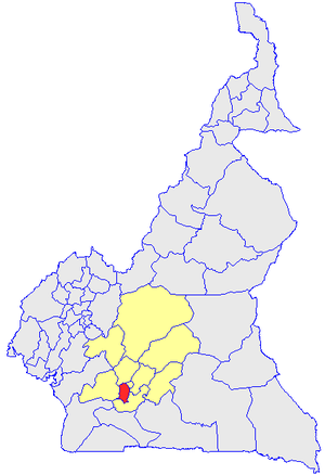 Department location in Cameroon