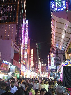 Busy South Usman Road in T. Nagar