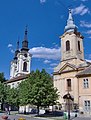 Catedrala ortodoxă și biserica romano-catolică din Carloviț