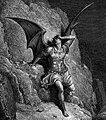 Lucifer, the main protagonist of Paradise Lost, as drawn by Gustave Doré.