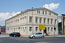 Likörfabrik Falkenthal, mit Hauptgebäude, Vorderteil des linken Seitenflügels und Straßenfassade des rechten Hofgebäudes